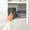 Tábua de engomar a vapor BRABANTIA Tábua a vapor dobrável 40 x 85 cm Preto Adequada para ferros a vapor Peso 100 g