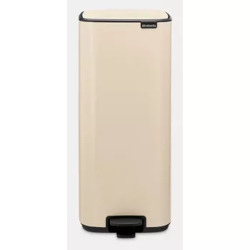 Balde de pedal Brabantia Bo 30 L retangular aço bege