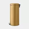 Balde de lixo Brabantia 238765 redondo aço dourado diâmetro 29,3 cm profundidade 380 mm altura 679 mm