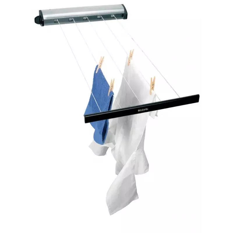 Estendal de parede Brabantia Pull-Out Drying Lines conjunto 2 unid. aço inoxidável