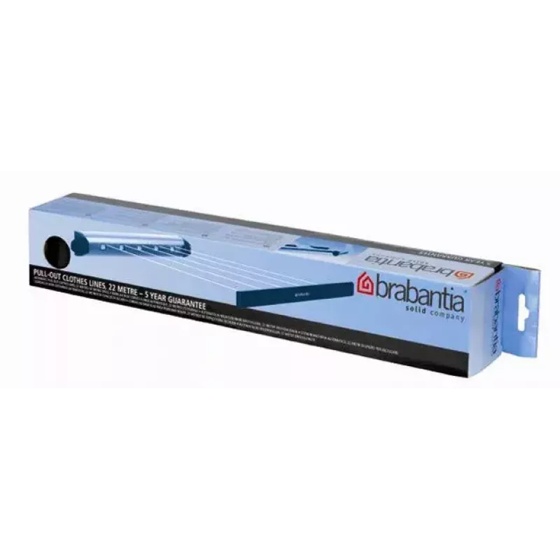 Estendal de parede Brabantia Pull-Out Drying Lines conjunto 2 unid. aço inoxidável