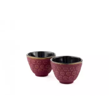 Bule individual Bredemeijer Shanghai 600 ml dourado rosa