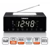 Rádio-relógio Lenco CR540BK – despertador FM, ecrã LED de 1,2 polegadas, luz noturna regulável, função de carregamento USB, altifalantes estéreo