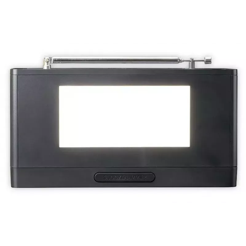 Rádio-relógio Lenco CR540BK – despertador FM, ecrã LED de 1,2 polegadas, luz noturna regulável, função de carregamento USB, altifalantes estéreo