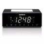 Rádio-relógio Lenco CR540BK – despertador FM, ecrã LED de 1,2 polegadas, luz noturna regulável, função de carregamento USB, altifalantes estéreo
