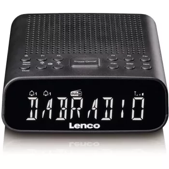 Rádio-despertador DAB+ Lenco CR-606BK com Bluetooth, preto