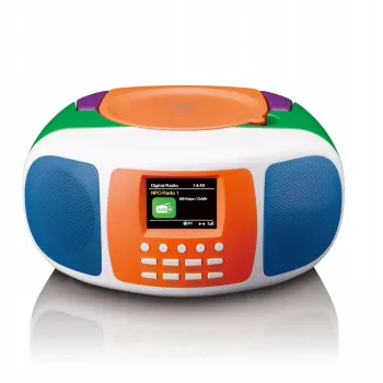 Leitor de CD portátil Lenco SCD-861 — design compacto e portátil, reprodução de CD
