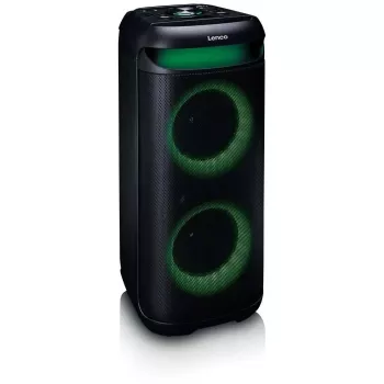 Altifalante portátil Lenco PA-210BK – preto, a pilhas, unidade PA compacta