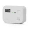 Detetor de monóxido de carbono Alecto COA3910 — sensor CO eletroquímico, a pilhas, branco, 110×78×37 mm