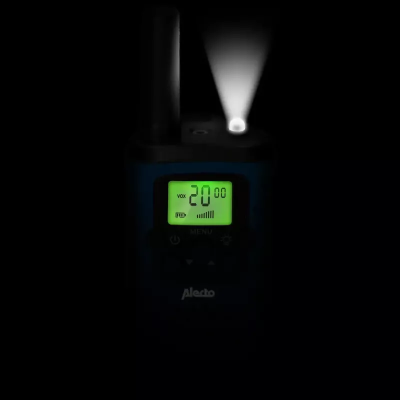Walkie-talkie Alecto FR175BW 8 canais 446 MHz preto azul