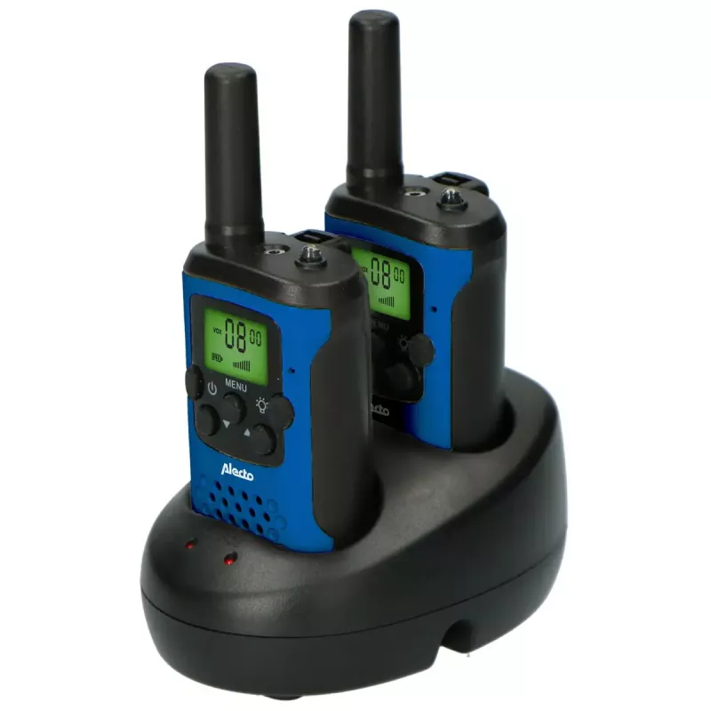 Walkie-talkie Alecto FR175BW 8 canais 446 MHz preto azul