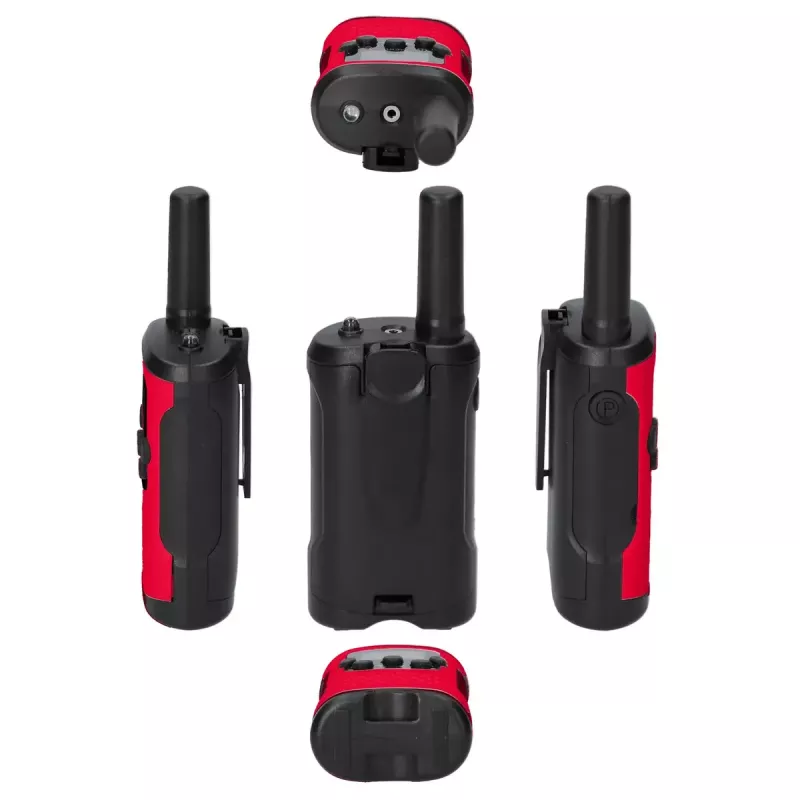 Walkie-talkie Alecto FR115RD 8 canais 446 MHz preto vermelho
