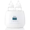 Aquecedor de biberões Alecto BW700TWIN — aquecedor de biberões duplo 3 em 1 elétrico, 512 W, 230 V, branco