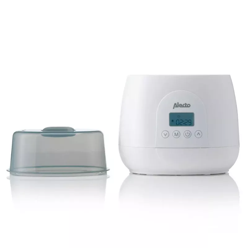 Aquecedor de biberões Alecto BW700TWIN — aquecedor de biberões duplo 3 em 1 elétrico, 512 W, 230 V, branco