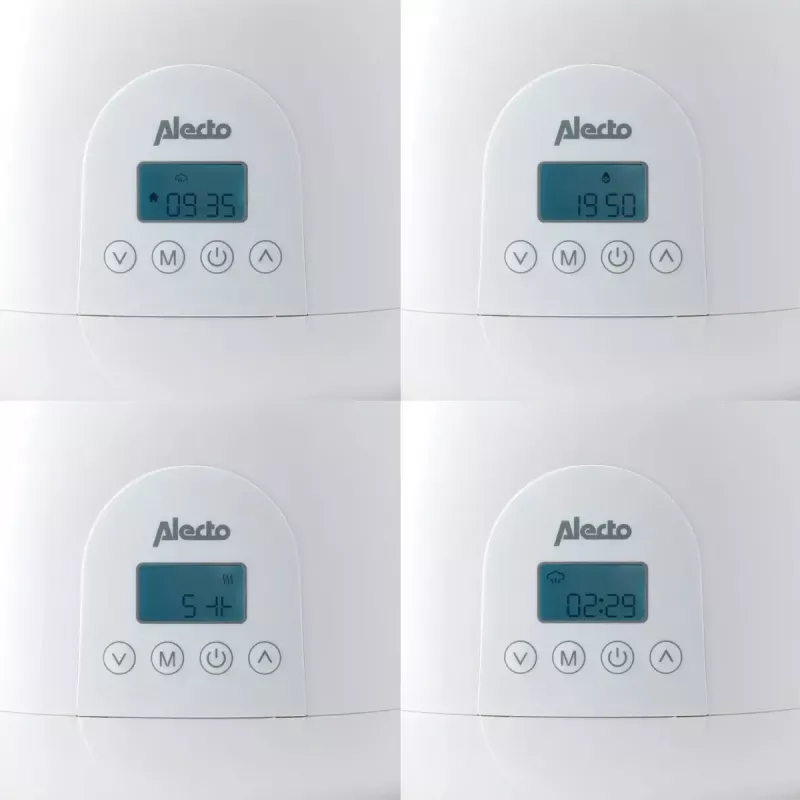Aquecedor de biberões Alecto BW700TWIN — aquecedor de biberões duplo 3 em 1 elétrico, 512 W, 230 V, branco