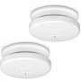 Detetor de fumo Alecto SA20 3x — pack de 3, detetores de fumo óticos a pilhas, branco
