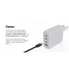 Carregador de parede Xtorm 140W GaN² Ultra interior AC universal 3 USB Type-C carregamento rápido