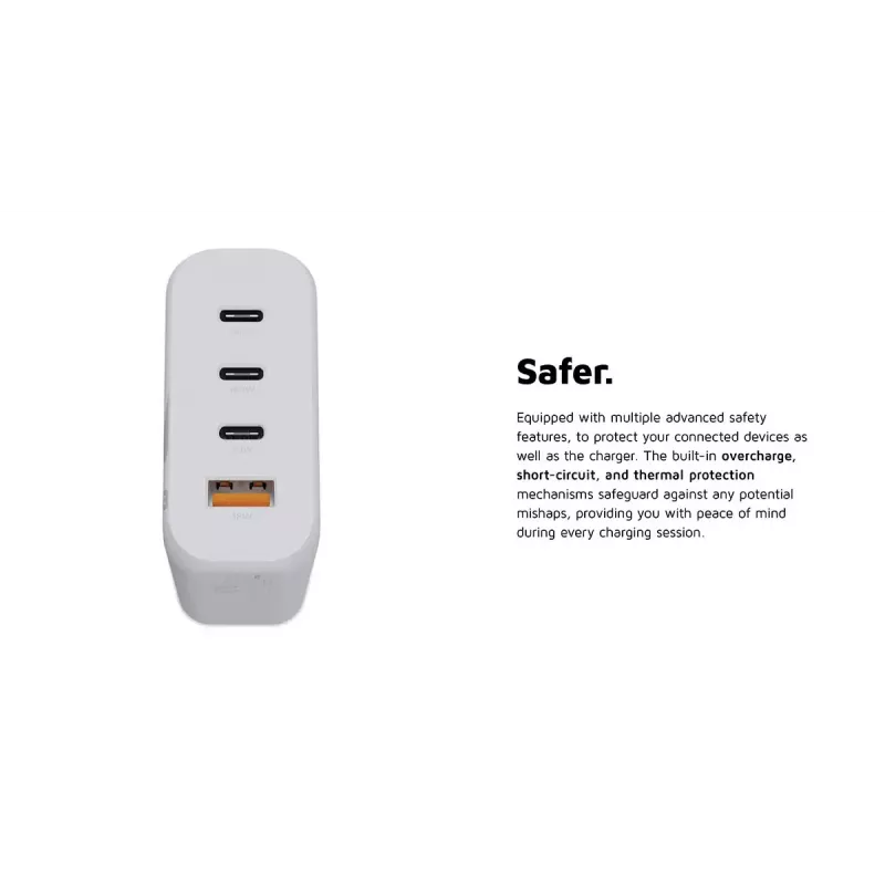 Carregador de parede Xtorm 140W GaN² Ultra interior AC universal 3 USB Type-C carregamento rápido