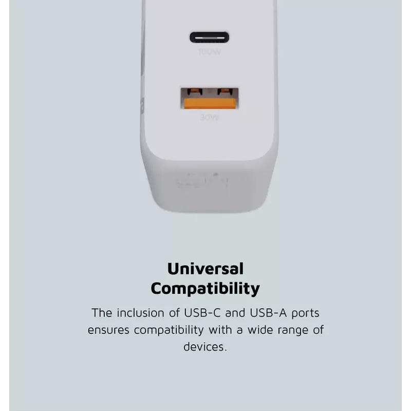Carregador de parede Xtorm 100W GaN² Ultra carregamento rápido 2 USB-C