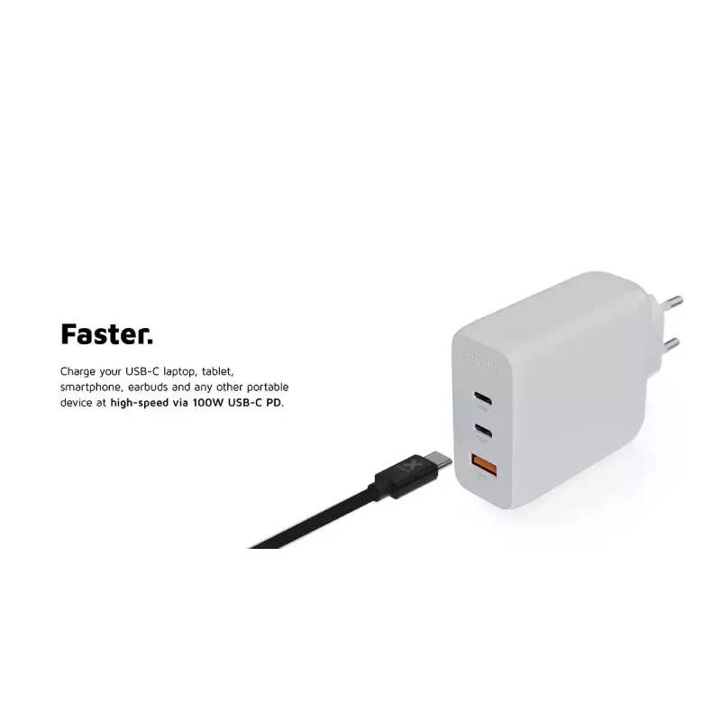 Carregador de parede Xtorm 100W GaN² Ultra carregamento rápido 2 USB-C