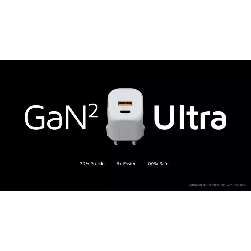 Carregador de parede Xtorm 35W GaN² Ultra interior USB Type-C carregamento rápido branco