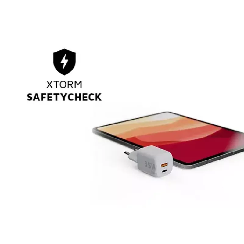 Carregador de parede Xtorm 35W GaN² Ultra interior USB Type-C carregamento rápido branco