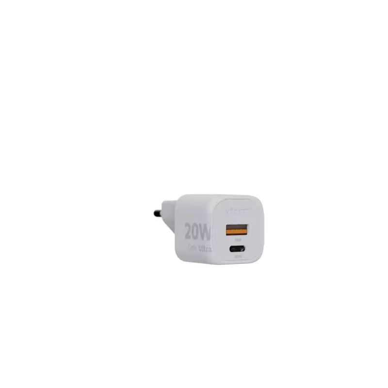 Carregador de parede Xtorm 20W GaN² Ultra — 20 W, USB-C, para interior, branco