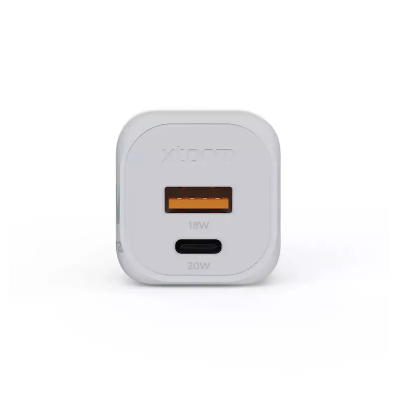 Carregador de parede Xtorm 20W GaN² Ultra — 20 W, USB-C, para interior, branco