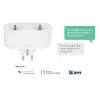 Tomada inteligente Avanca International BV Hombli Smart Socket Duo EU — Wi‑Fi, 220–250 V, 50–60 Hz, 3540 W, interior, branca