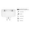 Tomada inteligente Avanca International BV Hombli Smart Socket Duo EU — Wi‑Fi, 220–250 V, 50–60 Hz, 3540 W, interior, branca