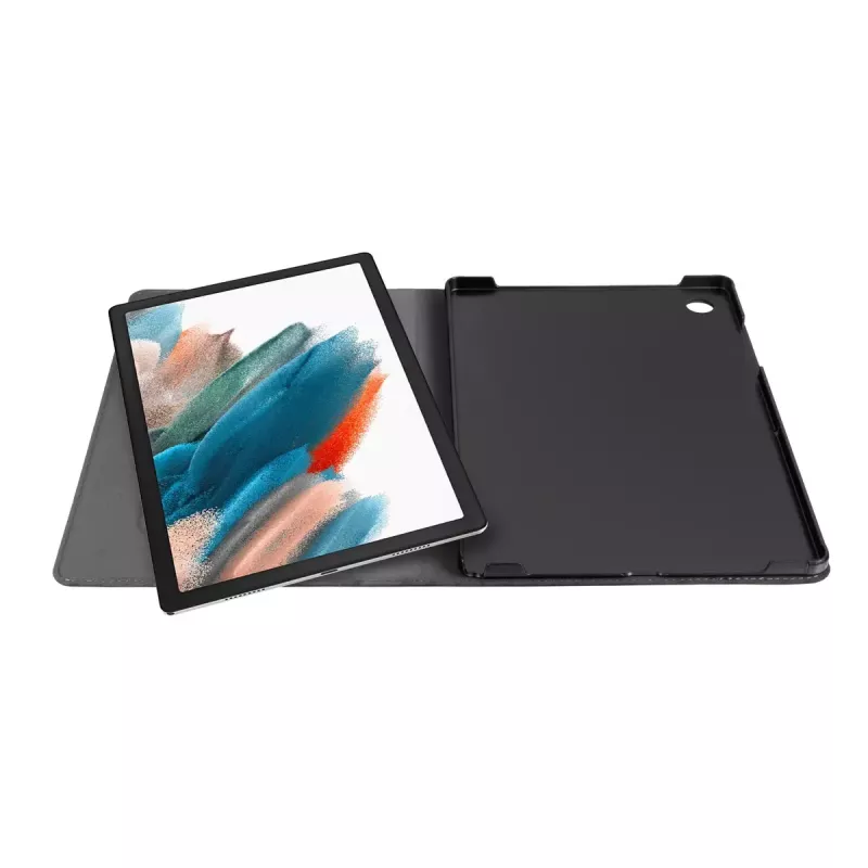 Capa tipo folio GeckoCovers para Galaxy Tab A8 (2021) — Easy-Click 2.0, veludo e pele sintética, suporte, ecrã de 10,5 polegadas