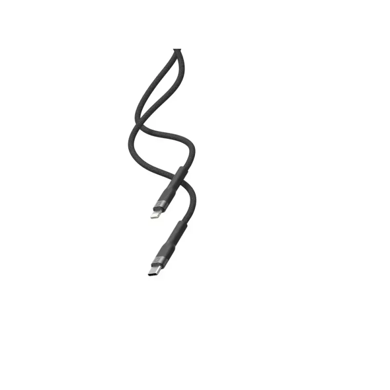 Cabo USB-C para Lightning LINQ byELEMENTS 2 m certificado MFi preto