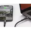 Cabo USB-C para Lightning LINQ byELEMENTS 2 m certificado MFi preto