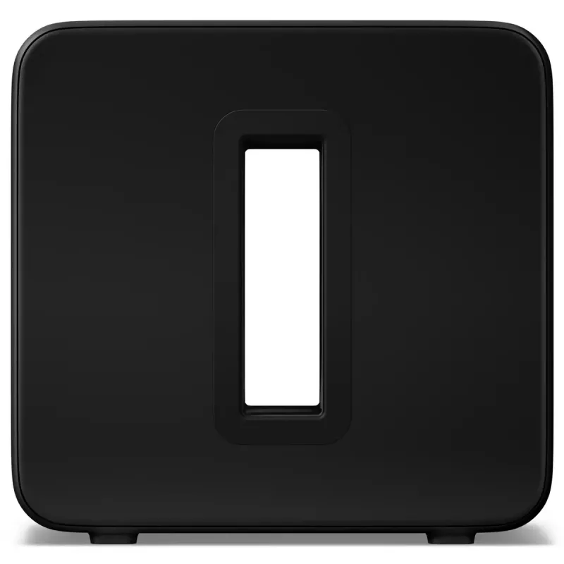 Subwoofer ativo Sonos Sub 4 preto — amplificador Class-D, AC 110–240 V, 40,2×15,8×38,9 cm