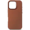 Capa Decoded em pele iPhone 16 Pro 6,3 polegadas castanho