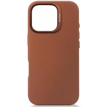 Capa Decoded em pele iPhone 16 Pro 6,3 polegadas castanho