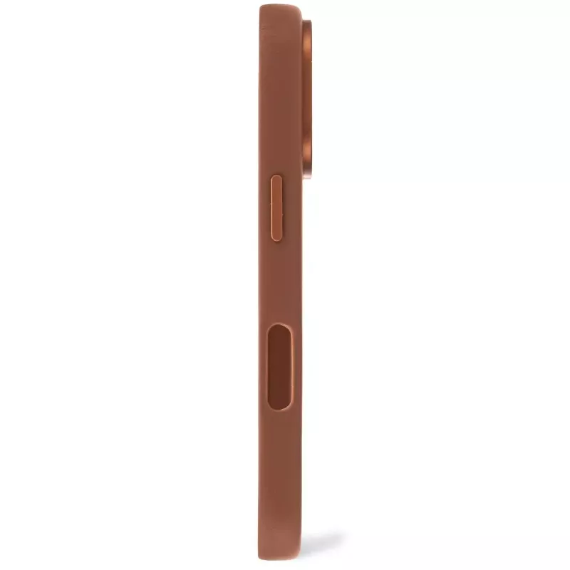 Capa Decoded em pele iPhone 16 Pro 6,3 polegadas castanho
