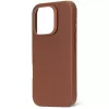 Capa Decoded em pele iPhone 16 Pro 6,3 polegadas castanho