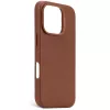 Capa Decoded em pele iPhone 16 Pro 6,3 polegadas castanho