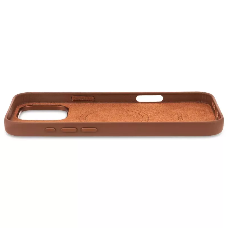 Capa Decoded em pele para iPhone 16 Pro Max 17,5 cm castanho