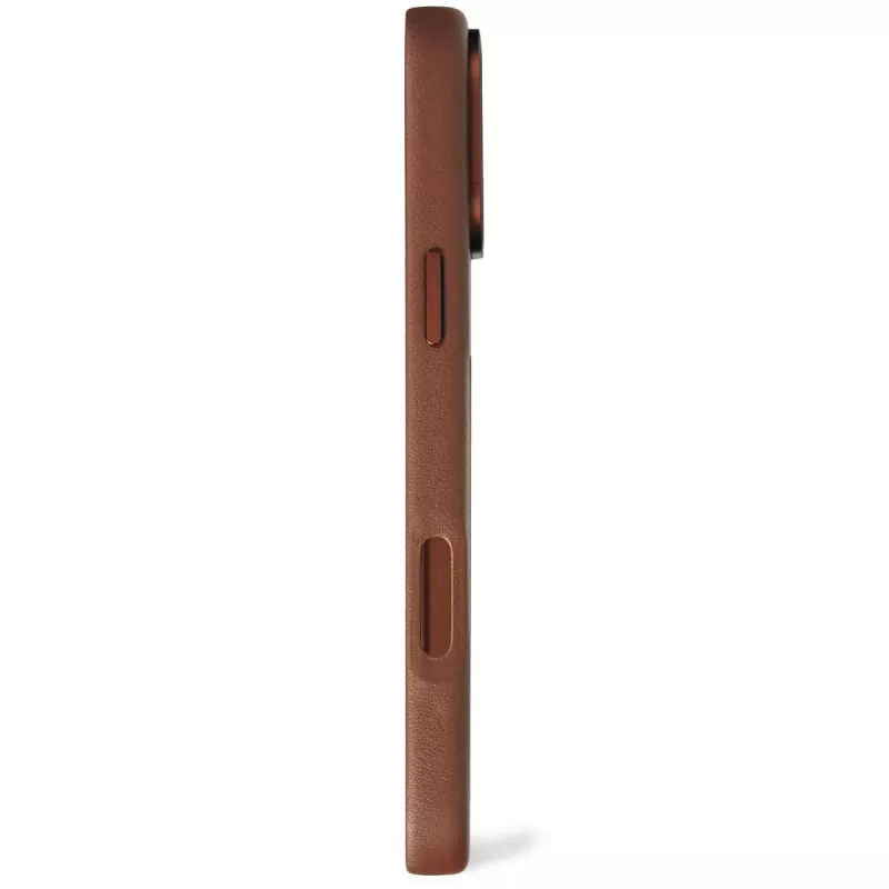 Capa Decoded em pele para iPhone 16 Pro Max 17,5 cm castanho