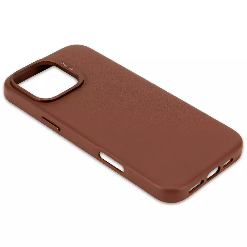 Capa Decoded em pele para iPhone 16 Pro Max 17,5 cm castanho