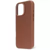 Capa Decoded em pele para iPhone 16 Pro Max 17,5 cm castanho