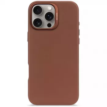 Capa Decoded em pele para iPhone 16 Pro Max 17,5 cm castanho