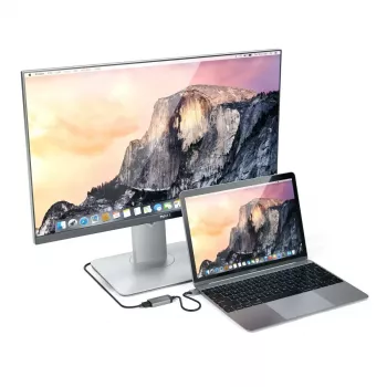 Adaptador gráfico USB Satechi ST-TC4KHAM cinzento