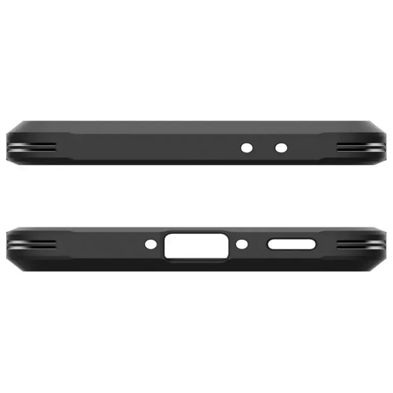 Capa Spigen Tough Armor para Samsung Galaxy A56 5G – preto, proteção de duas camadas