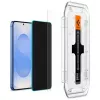 Película de proteção de ecrã em vidro temperado com privacidade Spigen Glas.TR EZ FIT HD para Samsung Galaxy S24/S25 — 2 unid.