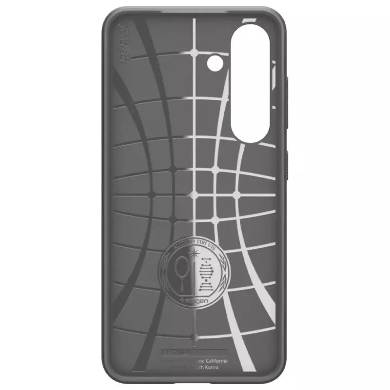 Capa de proteção Spigen Liquid Air para Galaxy S25 — Marble Gray, fina, absorvente de choques