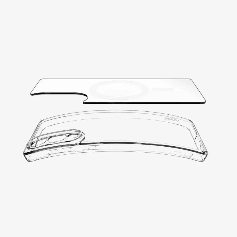 Capa Spigen Galaxy S25 Edge Clear White Transparente 6,7