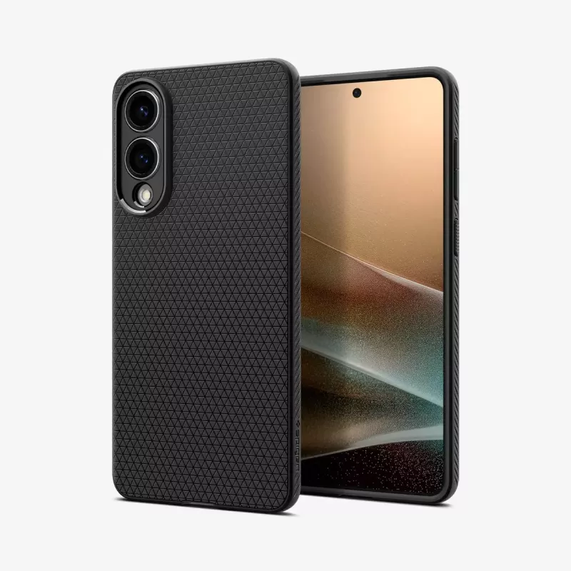 Capa Spigen Galaxy S25 Edge preto mate monocromático